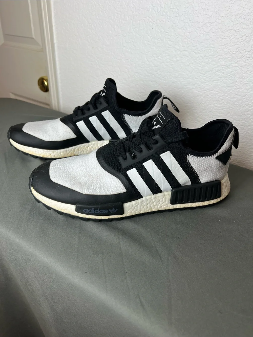 Adidas Originals x White Mountaineering NMD Trail Sneakers | Black & White